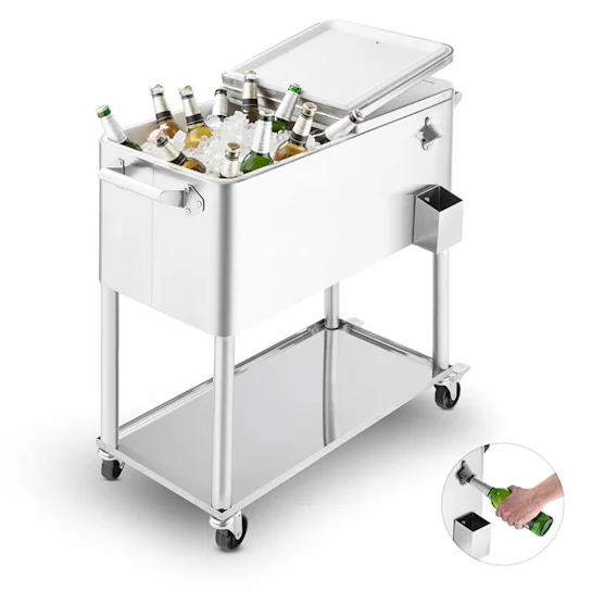 Carrito nevera hielo